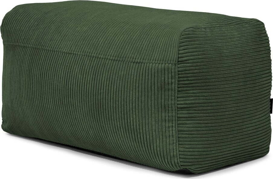 Zelený manšestrový sedací vak Plus 100 Lounge – SLOWDOWN