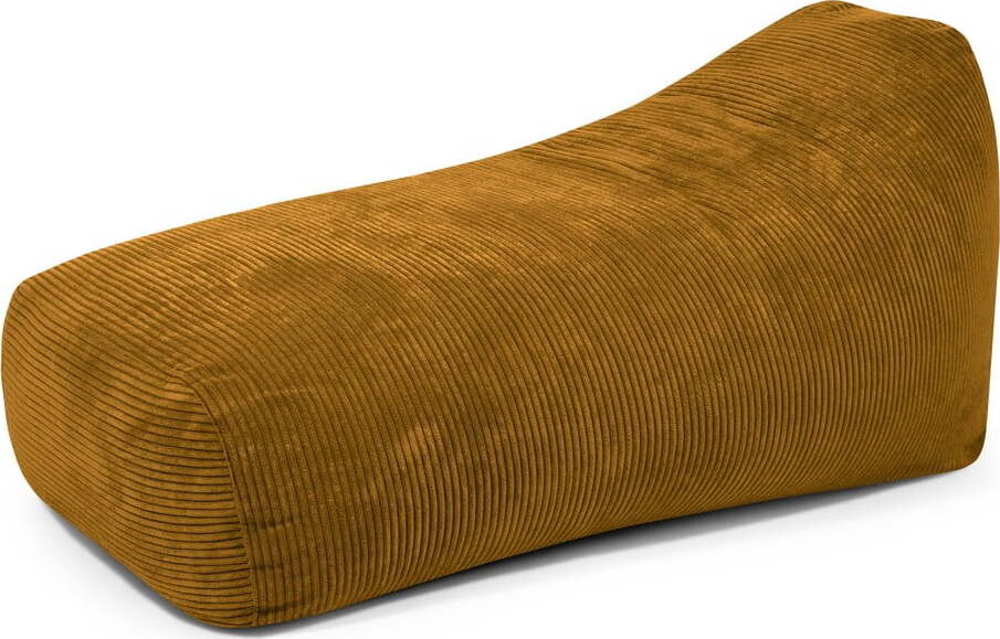 Manšestrový sedací vak v hořčicové barvě Snug Long 140 – SLOWDOWN