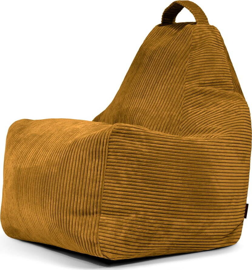 Manšestrový sedací vak v hořčicové barvě Play Amuse – SLOWDOWN