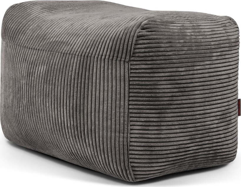 Tmavě šedý manšestrový sedací vak Plus 70 Lounge – SLOWDOWN