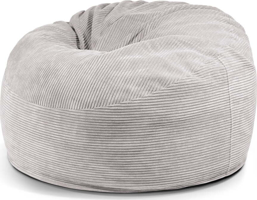 Světle šedý manšestrový sedací vak Om 110 – SLOWDOWN