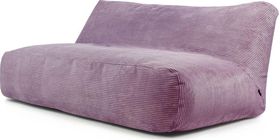 Fialový manšestrový sedací vak Sofa Tube 190 – SLOWDOWN