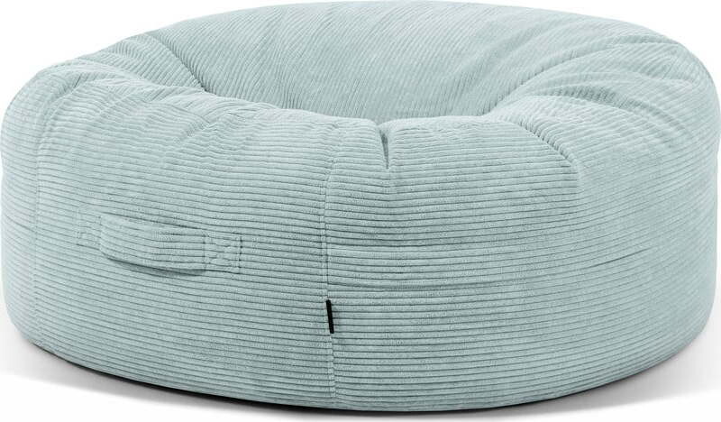 Manšestrový sedací vak v mentolové barvě Roll 135 – SLOWDOWN