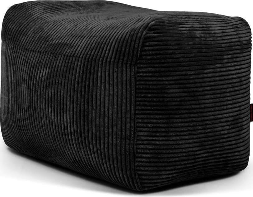 Černý manšestrový sedací vak Plus 70 Lounge – SLOWDOWN