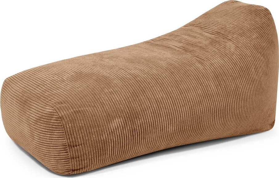 Hnědý manšestrový sedací vak Snug Long 140 – SLOWDOWN