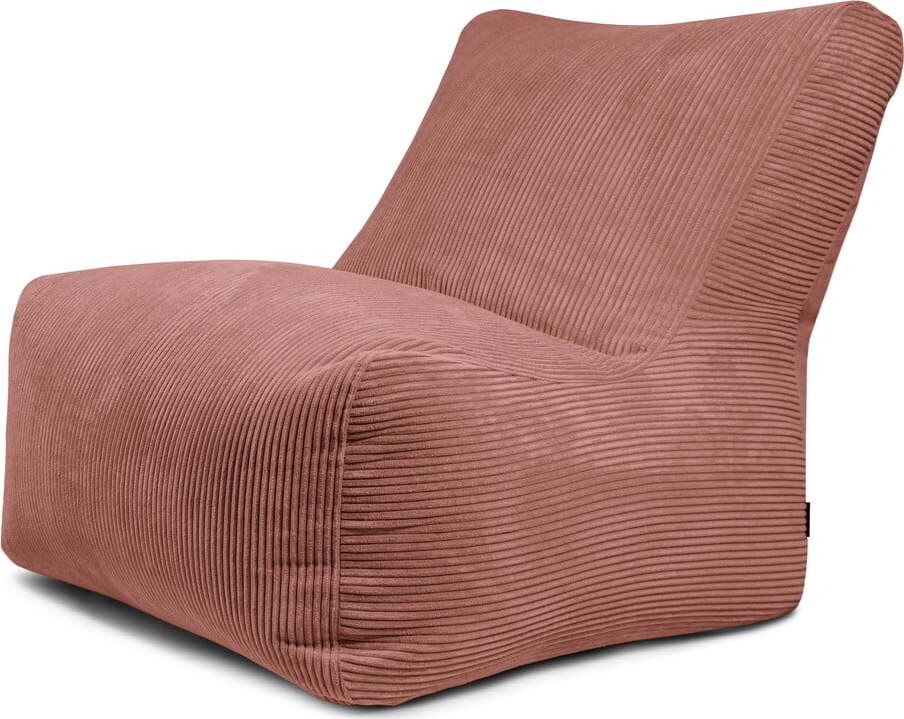 Manšestrový sedací vak v cihlové barvě Seat 100 Lounge – SLOWDOWN