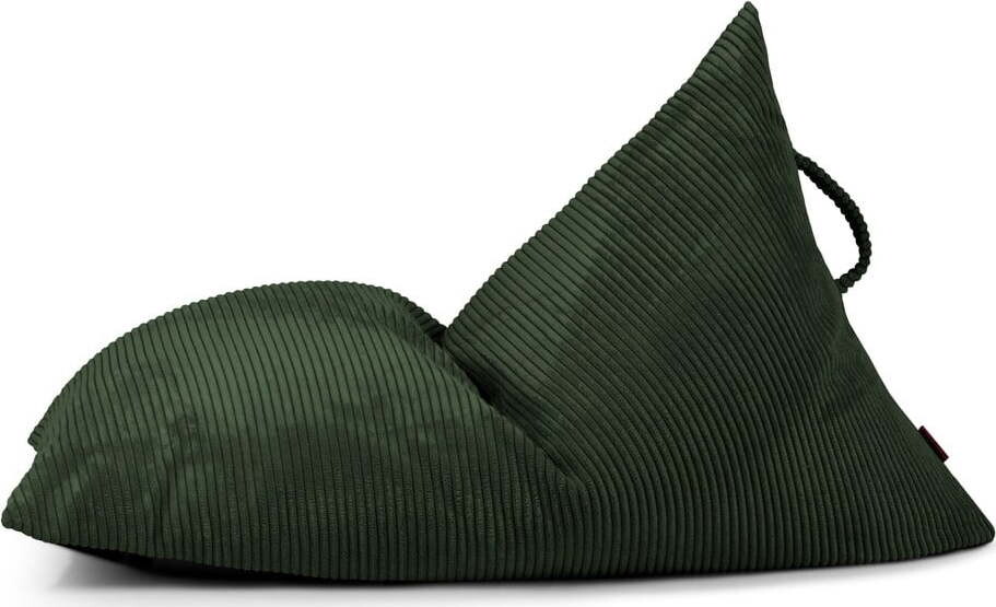 Zelený manšestrový dětský sedací vak Razzy – SLOWDOWN