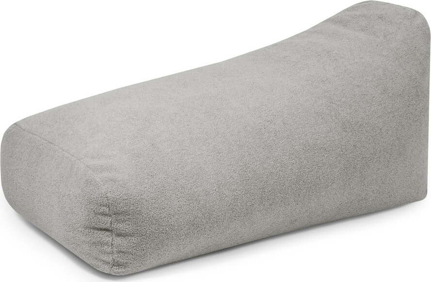 Světle šedý sedací vak z textilie bouclé Snug 130 – SLOWDOWN