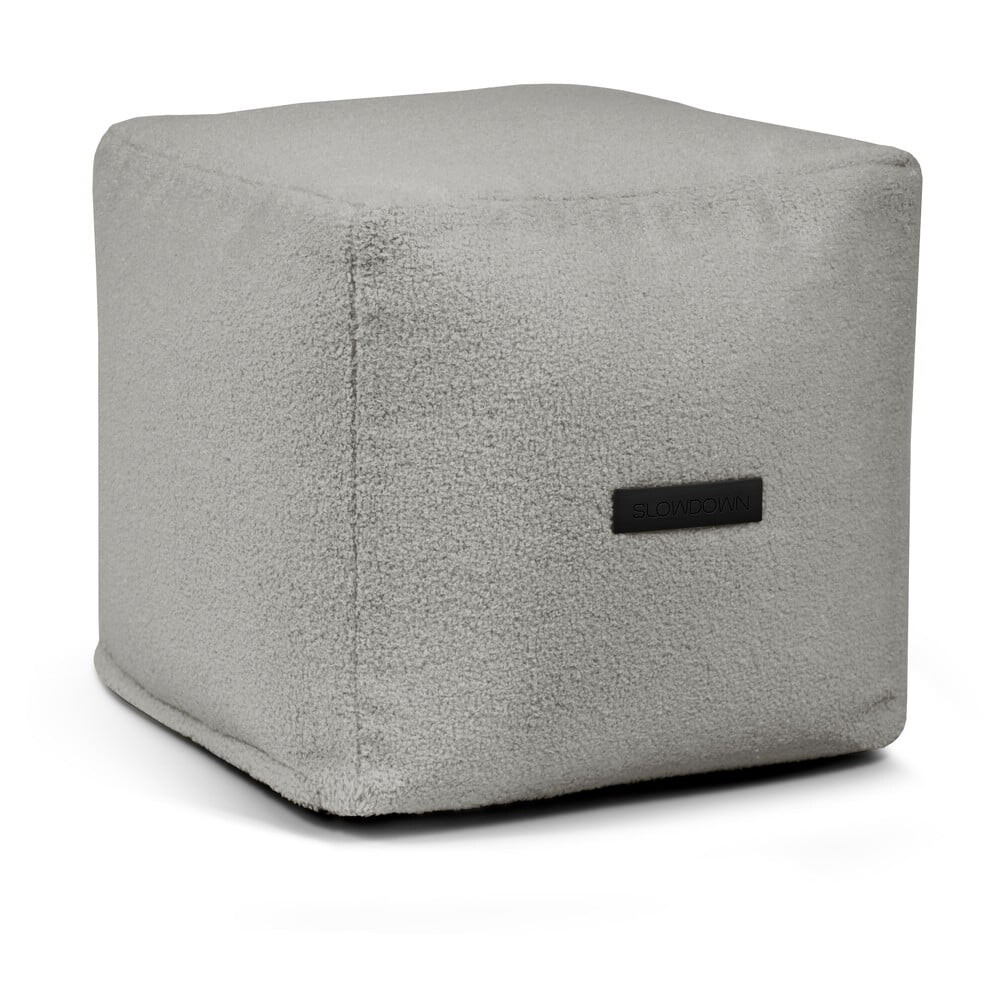 Světle šedý sedací vak z textilie bouclé Up! MooG – SLOWDOWN