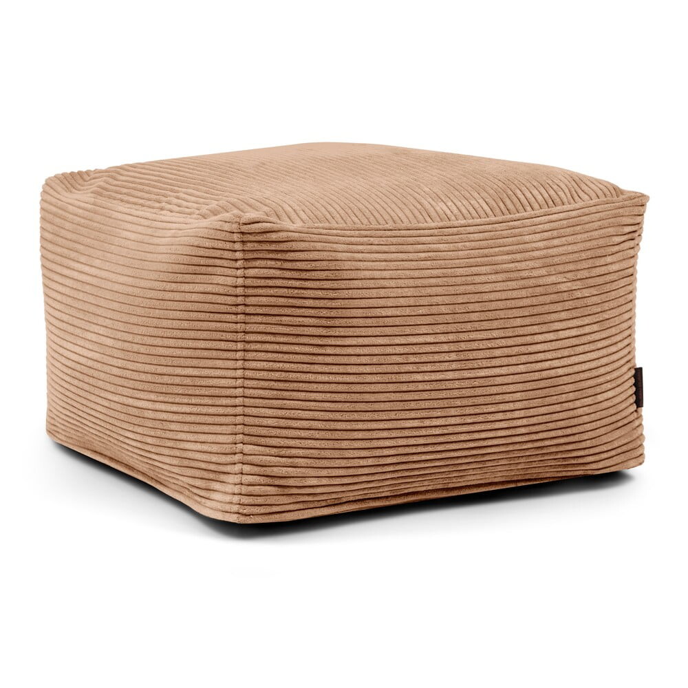 Hnědý manšestrový sedací vak Softbox MooG – SLOWDOWN