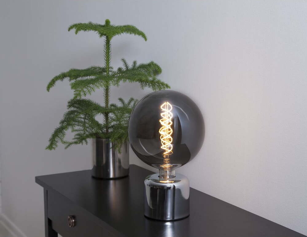 Lampová noha ve stříbrné barvě 10 cm Glans – Star Trading