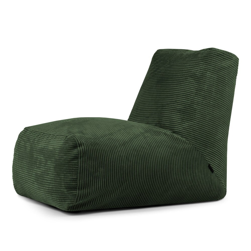 Zelený manšestrový sedací vak Tube – SLOWDOWN