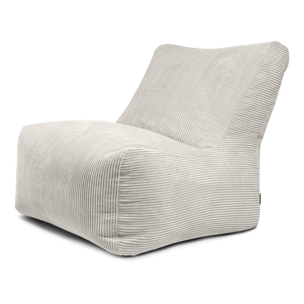Krémový manšestrový sedací vak Seat 100 Lounge – SLOWDOWN