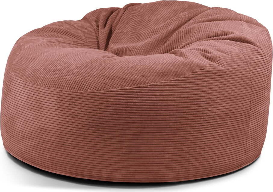 Manšestrový sedací vak v cihlové barvě Om 135 – SLOWDOWN