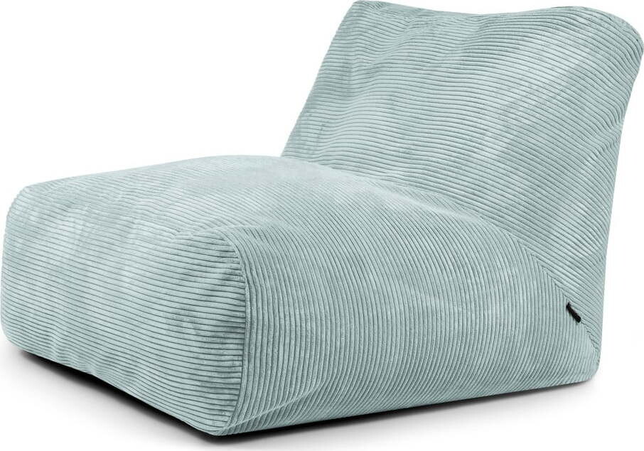 Manšestrový sedací vak v mentolové barvě Tube 100 – SLOWDOWN