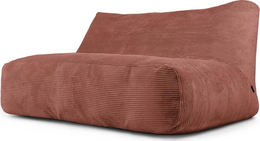 Manšestrový sedací vak v cihlové barvě Sofa Tube 160 – SLOWDOWN