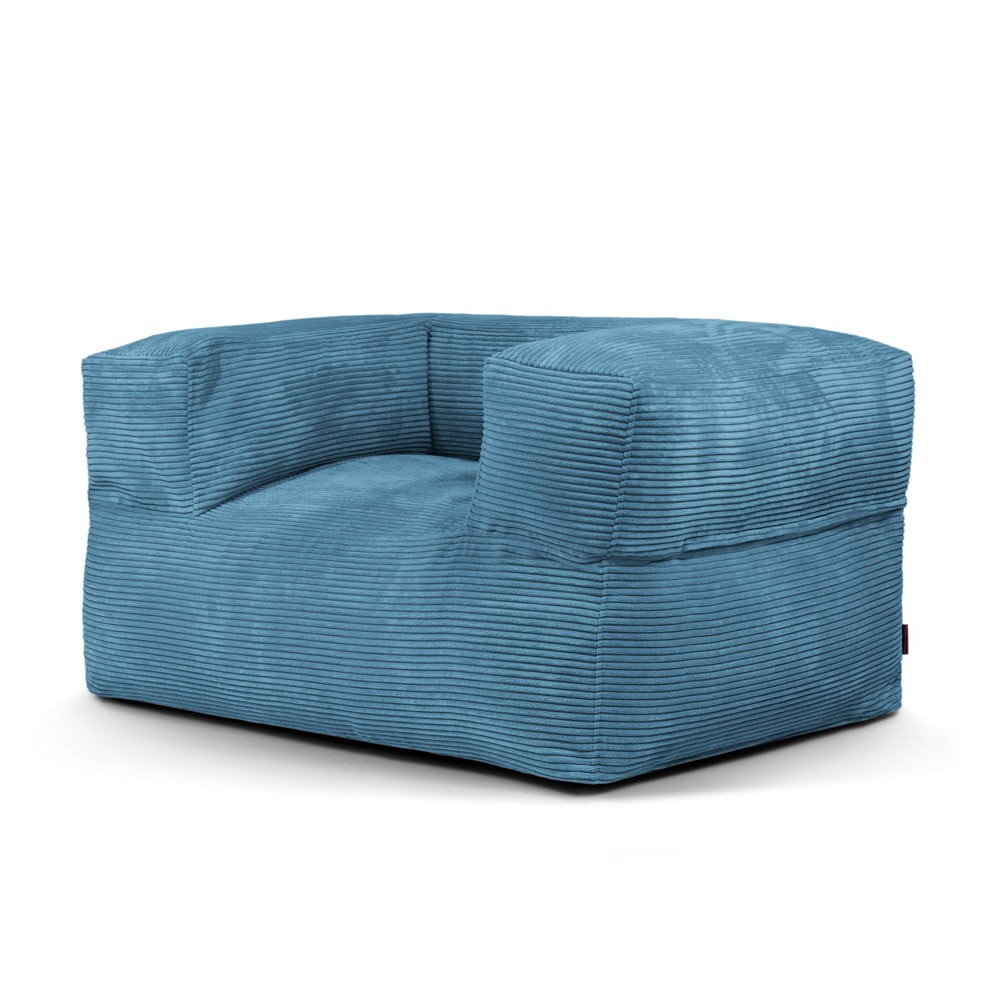 Modrý manšestrový sedací vak MooG – SLOWDOWN