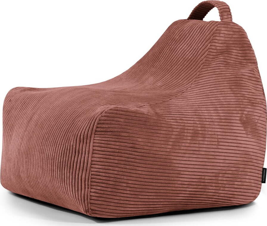 Manšestrový dětský sedací vak v cihlové barvě Game Amuse – SLOWDOWN