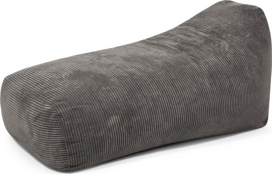 Tmavě šedý manšestrový sedací vak Snug Long 140 – SLOWDOWN