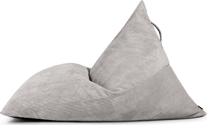 Světle šedý manšestrový sedací vak Razzmatazz – SLOWDOWN