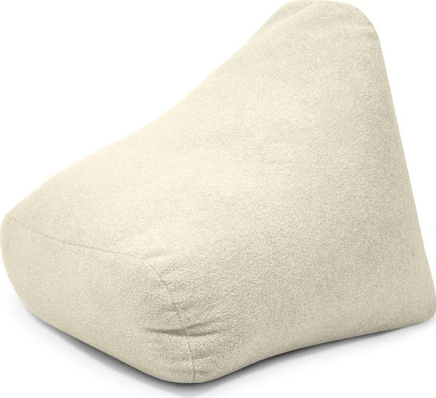 Krémový dětský sedací vak z textilie bouclé Snug 80 – SLOWDOWN
