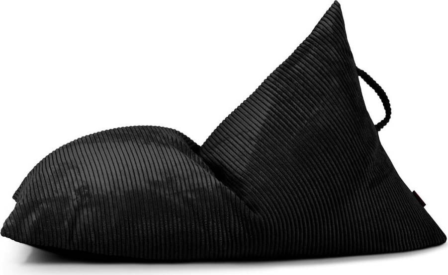 Černý manšestrový dětský sedací vak Razzy – SLOWDOWN