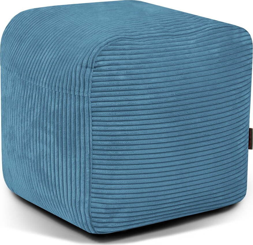 Modrý manšestrový sedací vak Plus 50 Lounge – SLOWDOWN