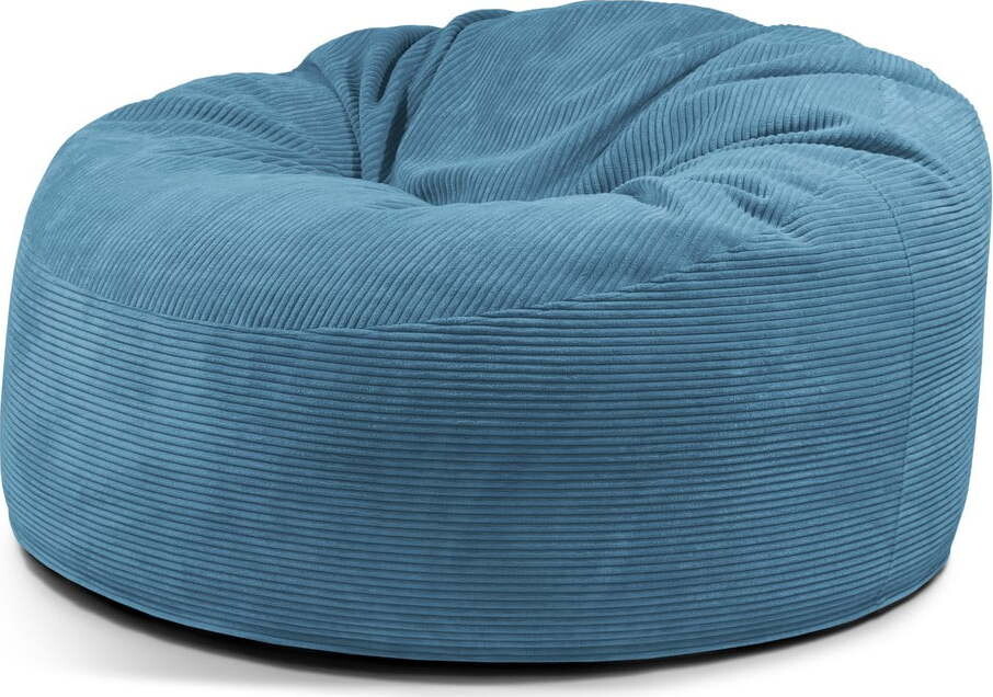 Modrý manšestrový sedací vak Om 135 – SLOWDOWN