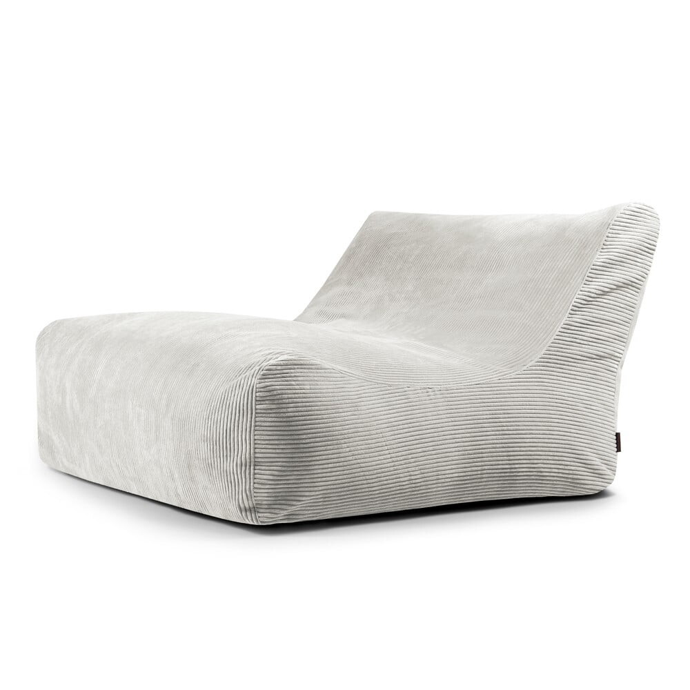 Krémový manšestrový sedací vak Sofa Lounge – SLOWDOWN