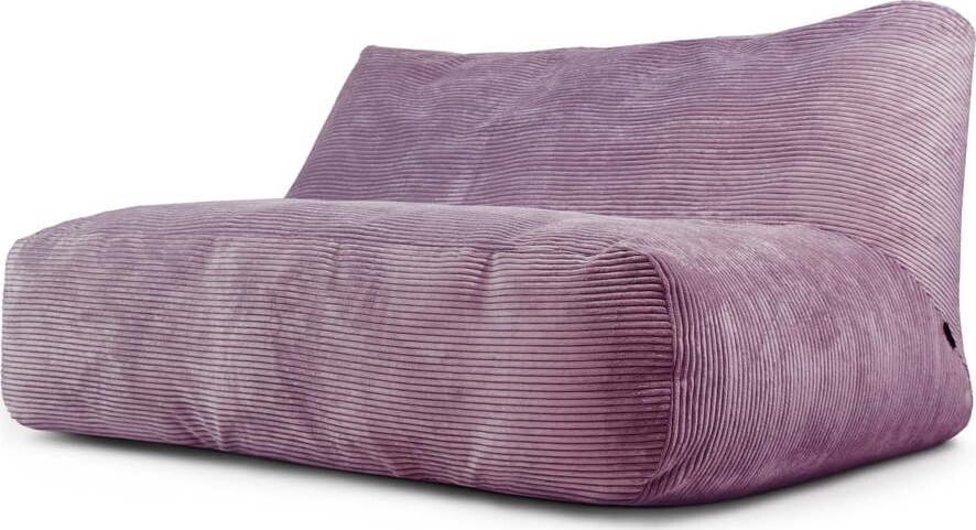 Fialový manšestrový sedací vak Sofa Tube 160 – SLOWDOWN