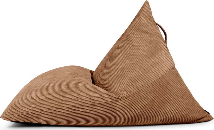 Hnědý manšestrový sedací vak Razzmatazz – SLOWDOWN