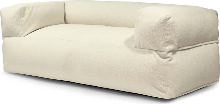 Krémový sedací vak z textilie bouclé Sofa MooG – SLOWDOWN