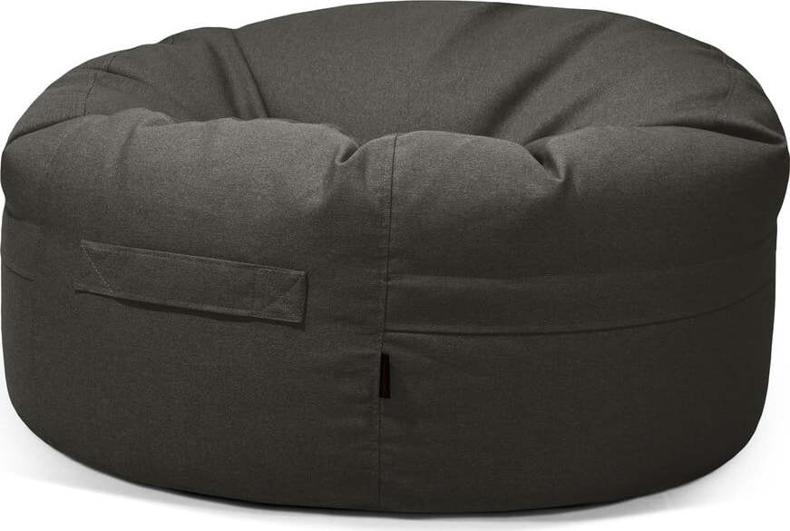 Tmavě šedý sedací vak Roll 105 – SLOWDOWN