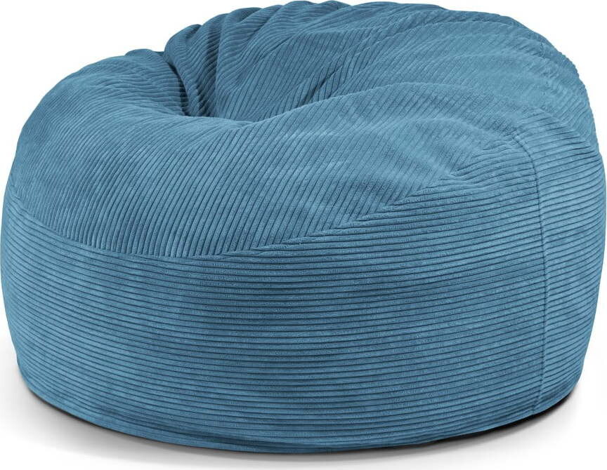 Modrý manšestrový sedací vak Om 110 – SLOWDOWN