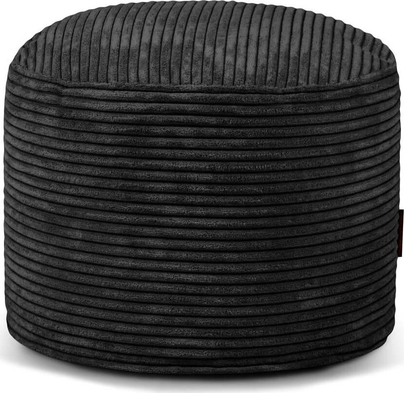 Černý manšestrový sedací vak Mini – SLOWDOWN