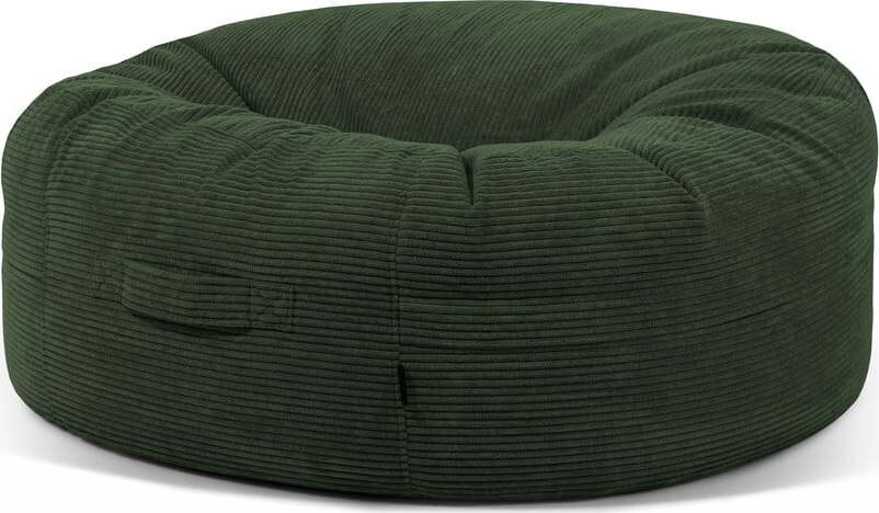 Zelený manšestrový sedací vak Roll 135 – SLOWDOWN