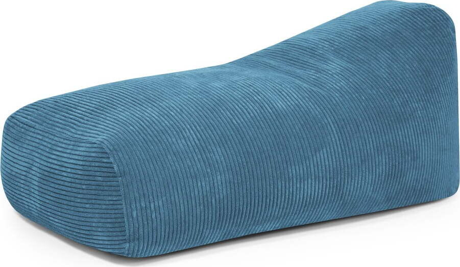 Modrý manšestrový sedací vak Snug 130 – SLOWDOWN