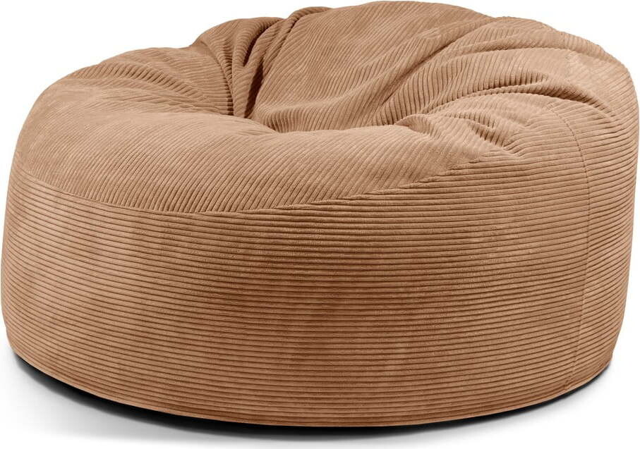 Hnědý manšestrový sedací vak Om 135 – SLOWDOWN