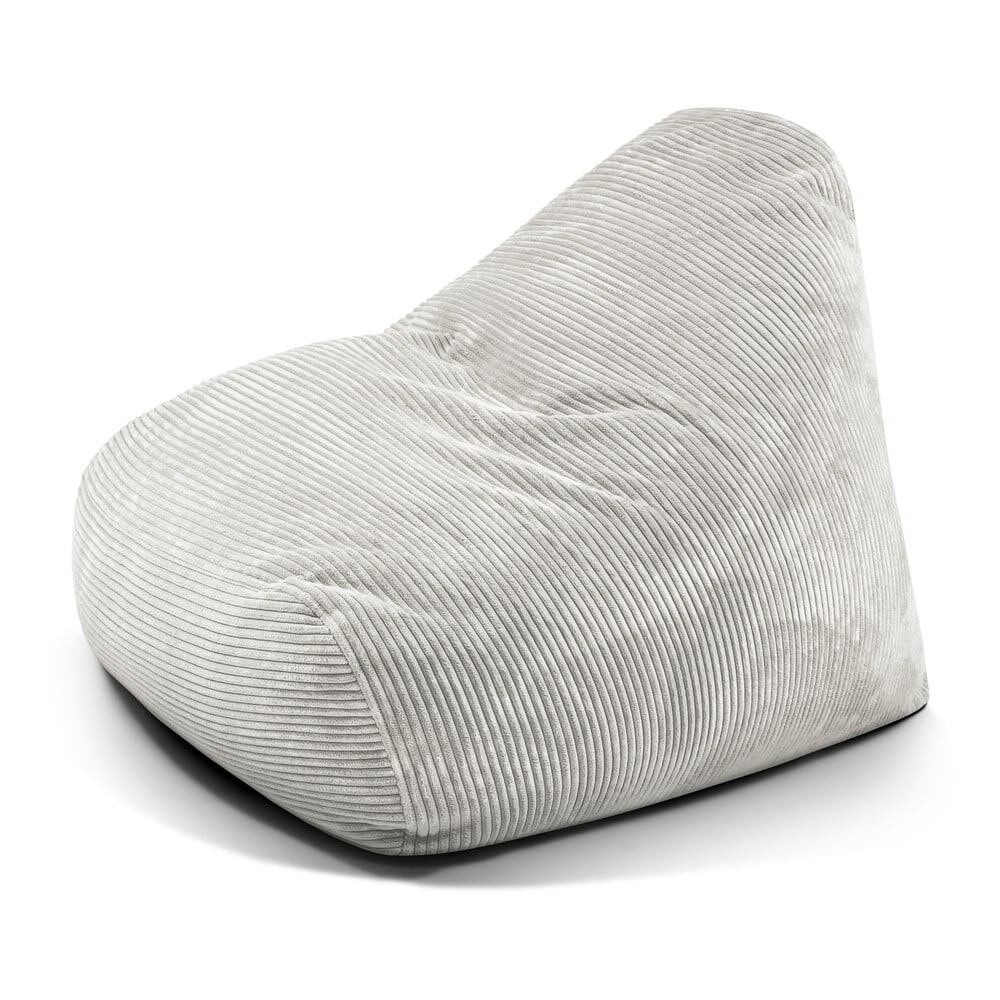 Krémový manšestrový sedací vak Snug 100 – SLOWDOWN