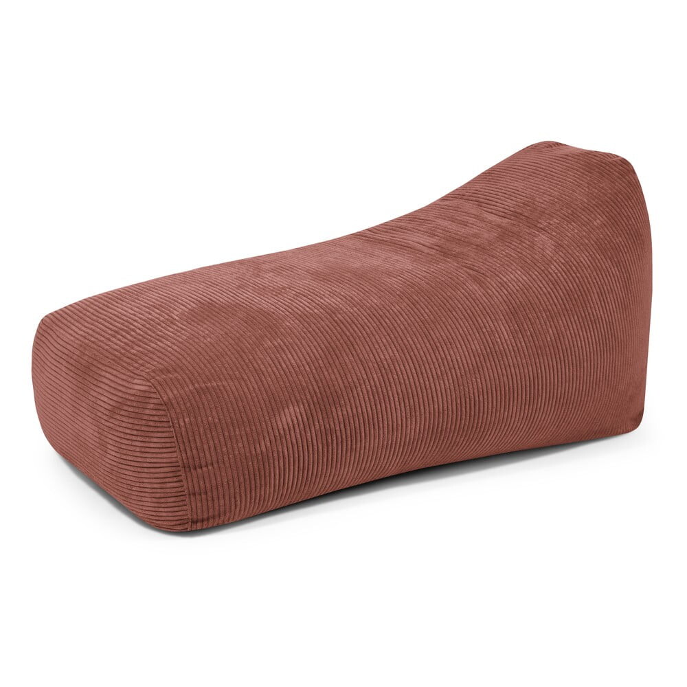 Manšestrový sedací vak v cihlové barvě Snug Long 140 – SLOWDOWN