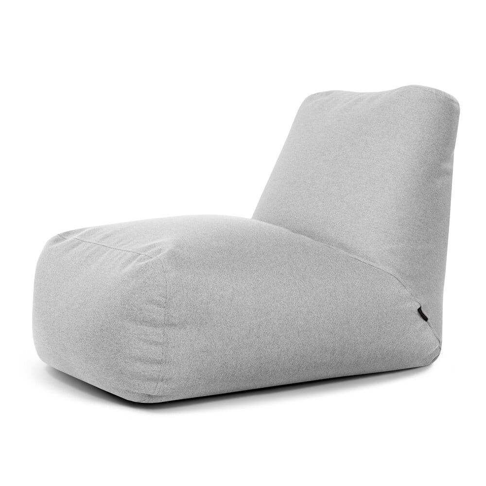 Světle šedý sedací vak Tube – SLOWDOWN