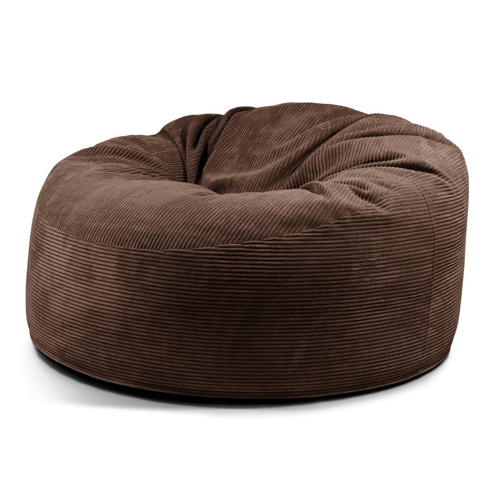 Tmavě hnědý manšestrový sedací vak Om 135 – SLOWDOWN