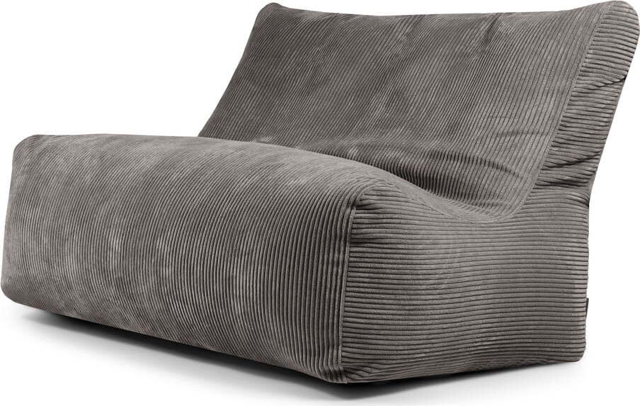 Tmavě šedý manšestrový sedací vak Sofa Seat Lounge – SLOWDOWN