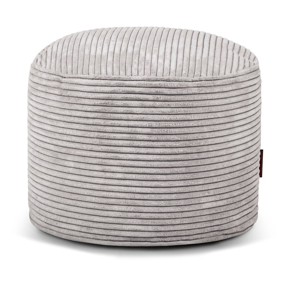 Světle šedý manšestrový sedací vak Mini – SLOWDOWN