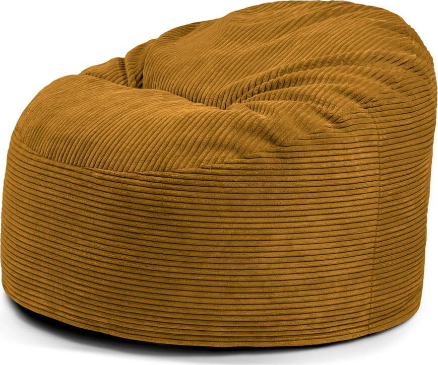 Manšestrový dětský sedací vak v hořčicové barvě Om 85 – SLOWDOWN