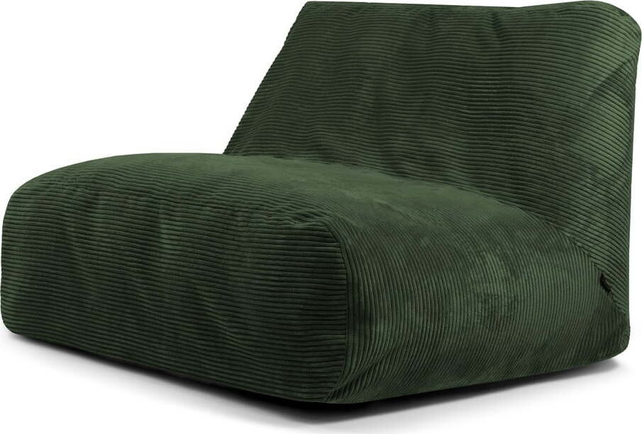 Zelený manšestrový sedací vak Sofa Tube – SLOWDOWN