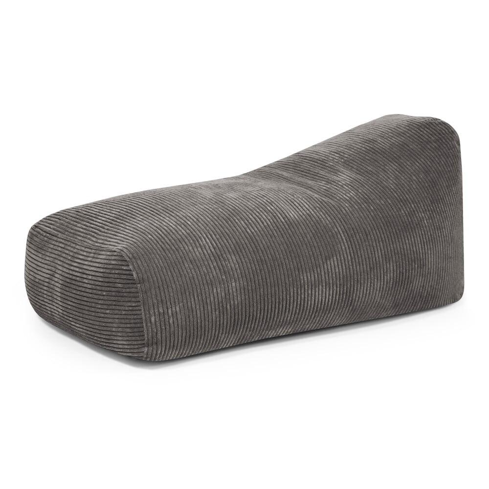 Tmavě šedý manšestrový sedací vak Snug 130 – SLOWDOWN