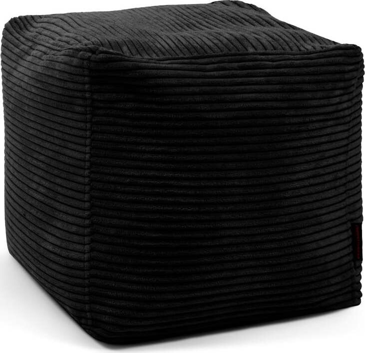 Černý manšestrový sedací vak Up! MooG – SLOWDOWN