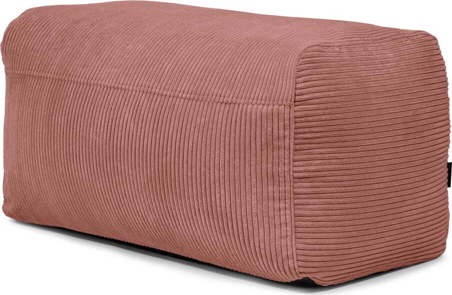 Manšestrový sedací vak v cihlové barvě Plus 100 Lounge – SLOWDOWN