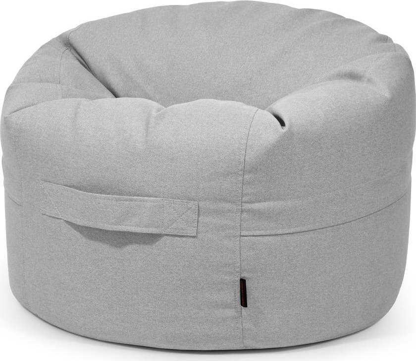 Světle šedý dětský sedací vak Roll 80 – SLOWDOWN